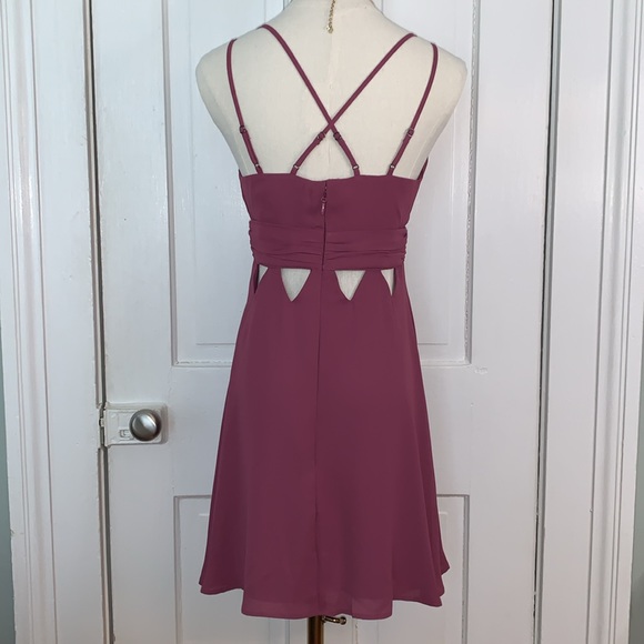 BCBG CUTOUT MINI DRESS STRAPPY BACK - Picture 2 of 9